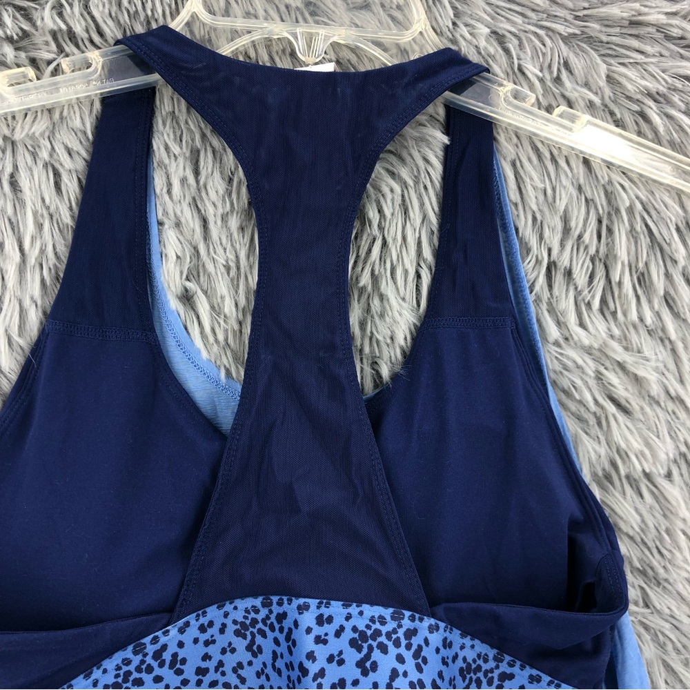 Fabletics Tank Built In Sports Bra Womens Small Razorback Blue - Picture 9 of 10